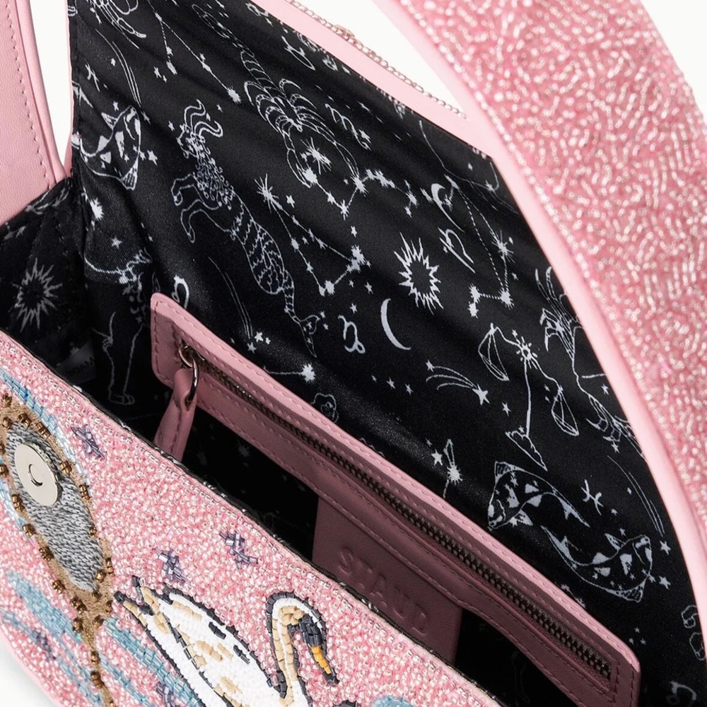 STAUD BEADED ZODIAC TOMMY BAG GEMINI - Picture 3 of 10